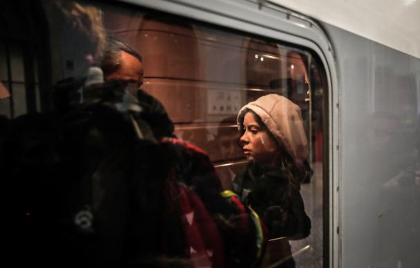 Greta Thunberg en el tren Lusitania