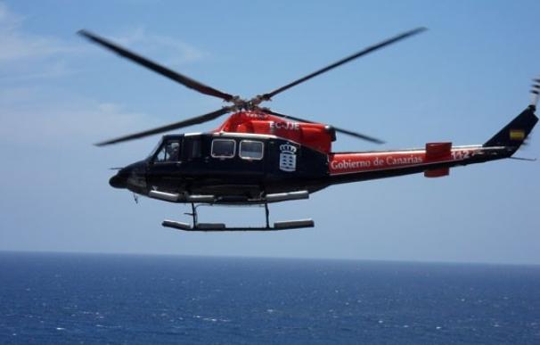 Helicóptero del Grupo de Emergencias y Salvamento (GES) del Gobierno de Canarias