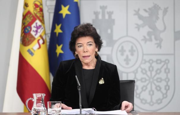 Fotografía Isabel Celaá, último Consejo de Ministros / EFE