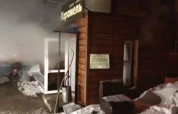 El pequeño hotel afectado por el suceso. /МЧС по Пермскому краю