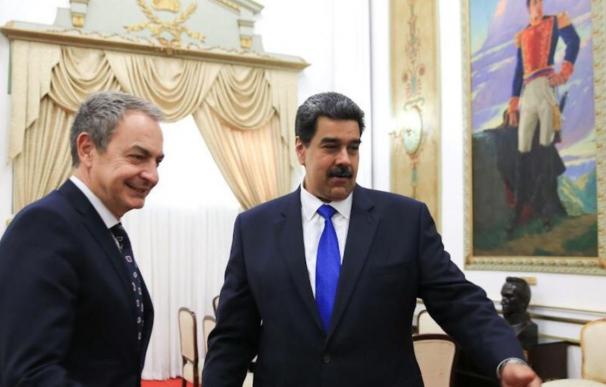 Zapatero y Nicolás Maduro