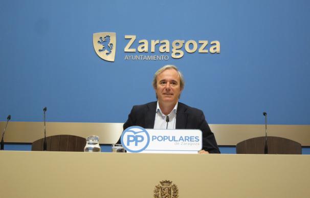 El portavoz del PP en el Ayuntamiento de Zaragoza, Jorge Azcón