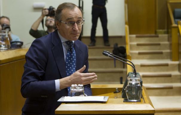 Alfonso Alonso, presidente del PP vasco, en el Parlamento