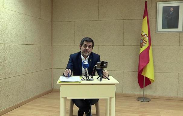Jordi Sànchez, rueda de prensa desde prisión