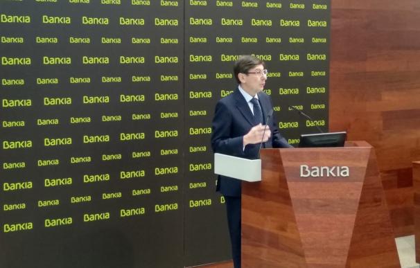 El presidente de Bankia, José Ignacio Goirigolzarri, durante la presentación de resultados de 2019.