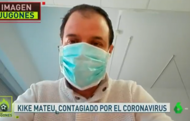 Fotografía de Kike Mateu, periodista de 'El Chiringuuito0 infectado por el coronavirus.
