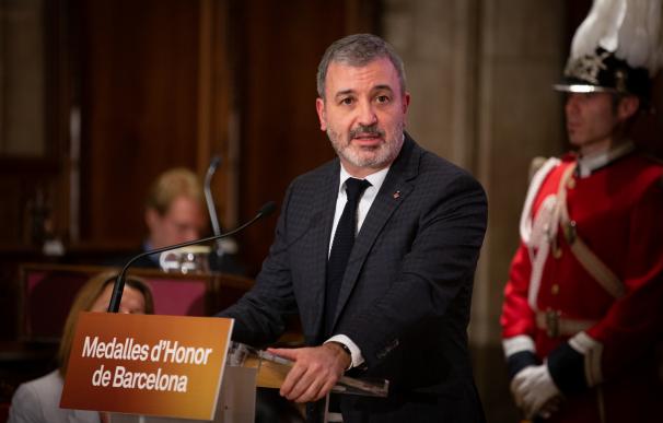 El primer teniente de alcalde del Ayuntamiento de Barcelona, Jaume Collboni, durante su intervención en el acto de entrega de las Medalles d'Honor de la ciudad de Barcelona, en Barcelona a 26 de noviembre de 2019.