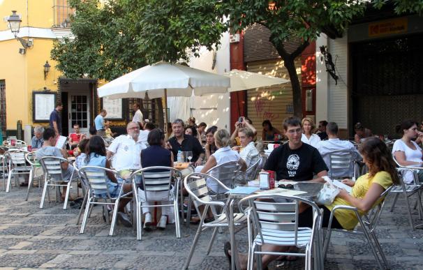 Terraza de bar en Sevilla