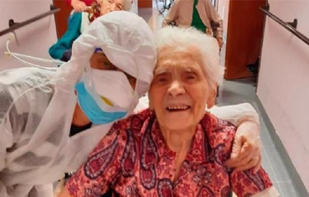 La italiana de 104 años que sobrevivió a la gripe española... y ha vencido al Covid-19. / Twitter
