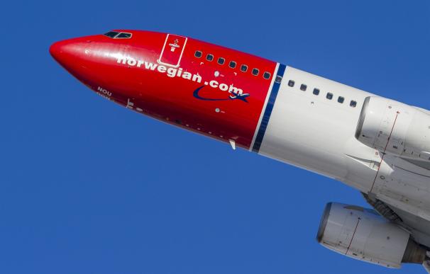 Imagen de una avión de Norwegian