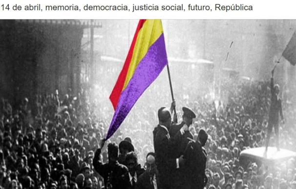 Iglesias aprovecha el 14-A para sacar la bandera republicana y repudiar a Franco
