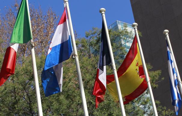 Banderas, bandera de Grecia, España, Francia, Croacia, Italia