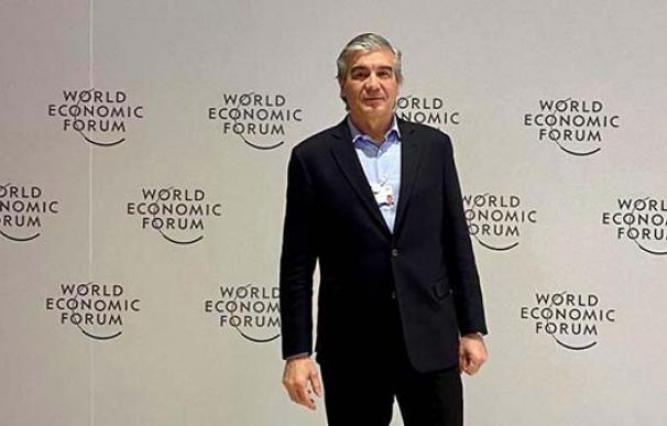 El presidente de Naturgy, Francisco Reynés, en el Foro Económico de Davos. /Europa Press