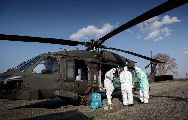 Delegación militar austriaca destinada en Bosnia para colaborar con la gestión de la pandemia de Covid-19.