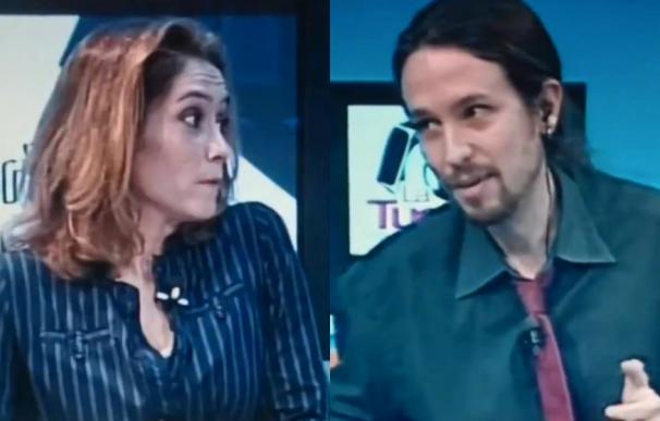 Isabel Díaz Ayuso y Pablo Iglesias en La Tuerka