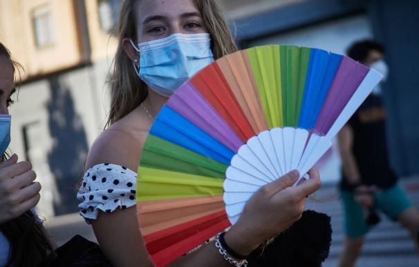 Manifestación del Orgullo LGTBI 2020 en Pamplona