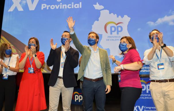 Pablo Casado, clausura el XV Congreso del PP de Valencia