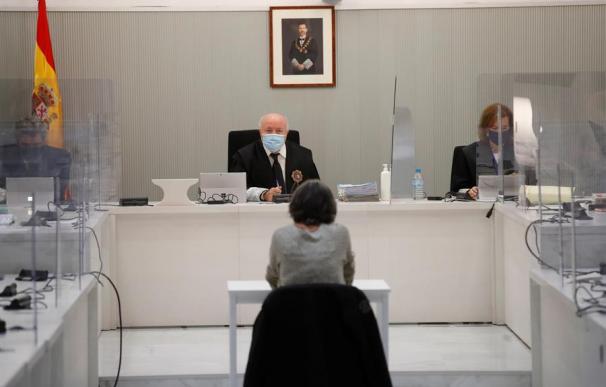 La exdirigente etarra Soledad Iparraguirre, Anboto durante su juicio en la Audiencia Nacional en Madrid este martes