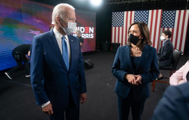 Joe Biden y Kamala Harris, el tándem demócrata que aspira a la Casa Blanca.