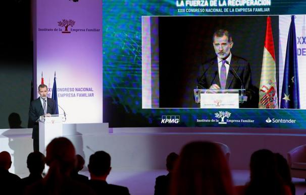 Don Felipe VI ha inaugurado el XXIII Congreso Nacional de la Empresa Familiar
