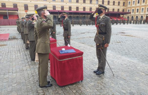 La última entrega de despachos en la Academia General Militar de Zaragoza se celebró a puerta cerrada.