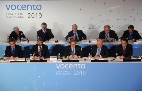 El consejo de Vocento en la Junta de Accionistas de 2019.