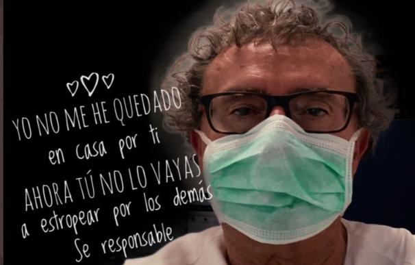Mensaje del doctor José Luis Almudí, presidente del Colegio Oficial de Médicos de Valladolid, en su perfil de Twitter