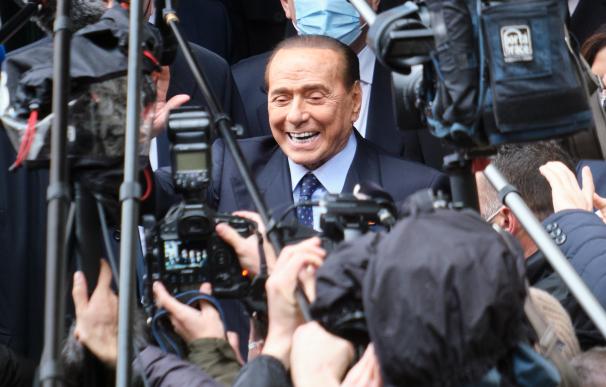 Silvio Berlusconi, en la reciente toma de posesión de Mario Draghi como jefe de Gobierno en Roma.