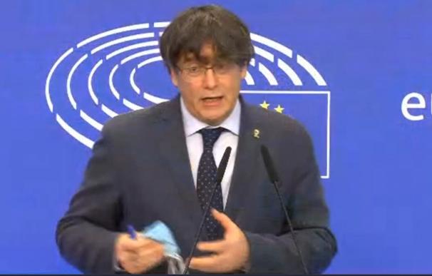 Puigdemont pide a la Eurocámara no aceptar la "presión española"