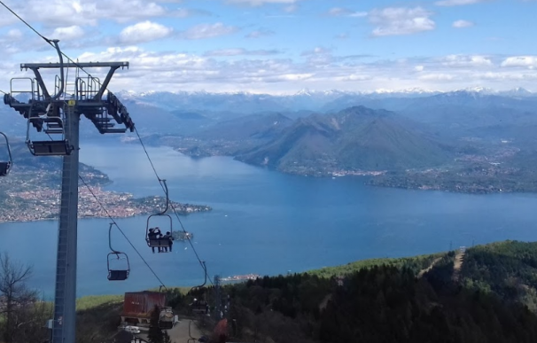 Teleférico de Stresa, cerca del lago Maggiore.
