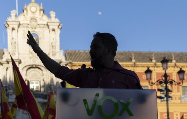 El presidente nacional de Vox, Santiago Abascal