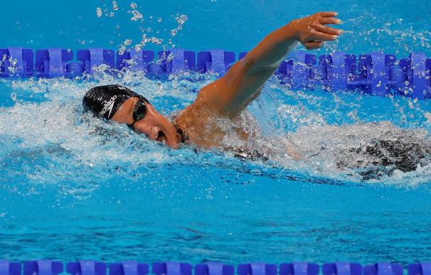 Mireia Belmonte en los 1.500 metros libres de los Juegos Olímpicos. JJOO