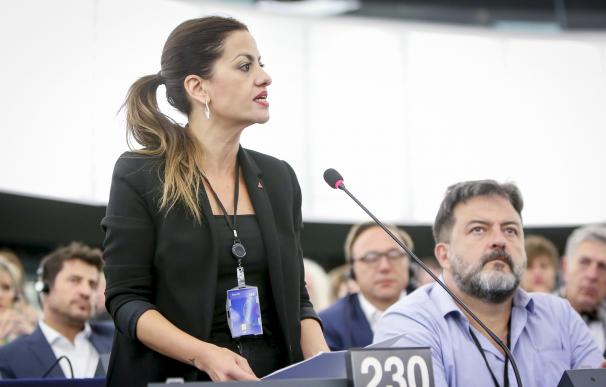 Sira Rego, portavoz de IU en el Parlamento Europeo