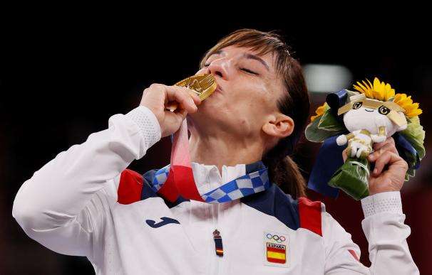 La karateka Sandra Sánchez, campeona olímpica de kata y segundo oro español