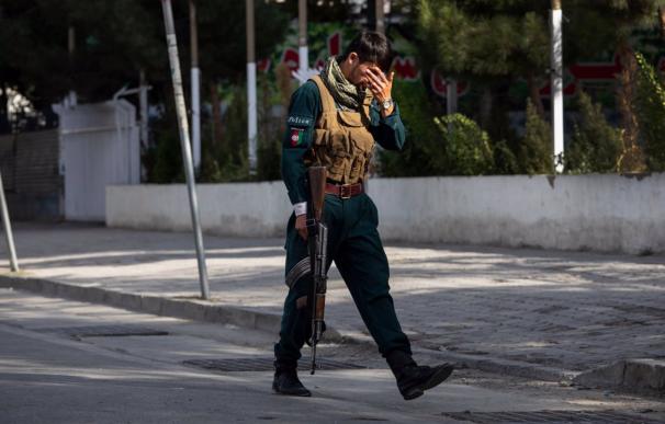 Policía en Kabul.
