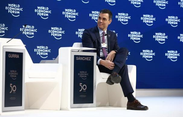 Pedro Sánchez en Davos