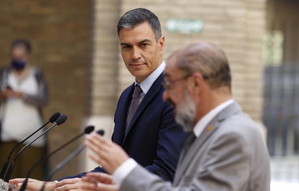 Sánchez se ve con Lambán y respalda un proyecto olímpico de Aragón y Cataluña