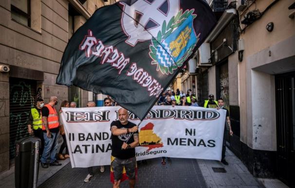 Marcha neonazi en Chueca, Madrid.