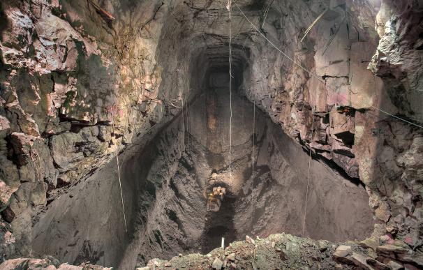Interior de la mina de Aguas Teñidas, en la provincia de Huelva