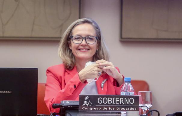 La vicepresidenta primera del Gobierno y ministra de Asuntos Económicos y Transformación Digital, Nadia Calviño