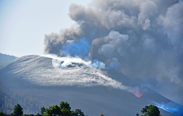 Vista del volcán de Cumbre Vieja, en La Palma.