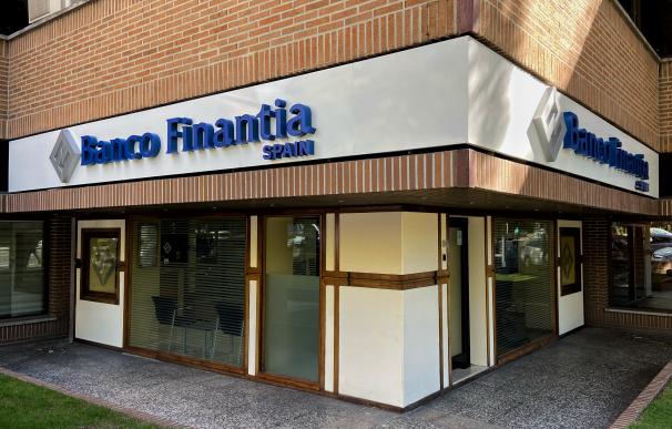 Oficina de Banco Finantia Spain (BFS), en Madrid .