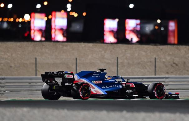 Fernando Alonso durante el GP de Qatar