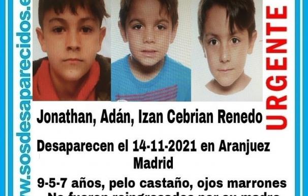 Cartel niños desaparecidos Aranjuez