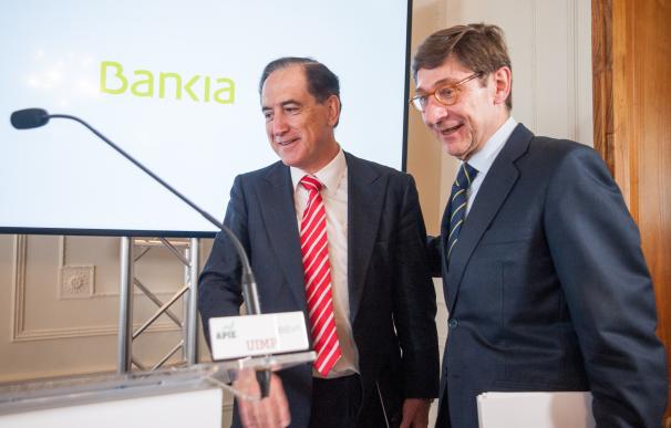 El presidente de Mapfre, Antonio Huertas, y el presidente de Bankia, José Ignacio Goirigolzarri.