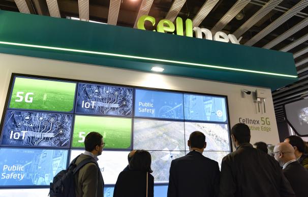 Estand de Cellnex en el Mobile World Congress de 2019. CELLNEX (Foto de ARCHIVO) 25/6/2021