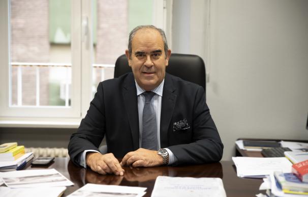 El presidente del Foro de la Industria Nuclear, Ignacio Araluce, en su despacho. JORGEZORRILLA (Foto de ARCHIVO) 20/10/2020