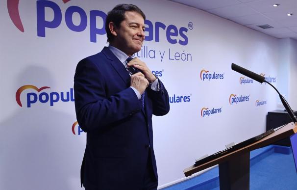 El candidato del Partido Popular a la presidencia de la Junta de Castilla y León, Alfonso Fernández Mañueco