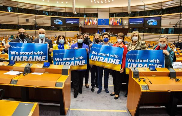 Parlamento Europeo sesión extraordinaria Bruselas guerra Ucrania