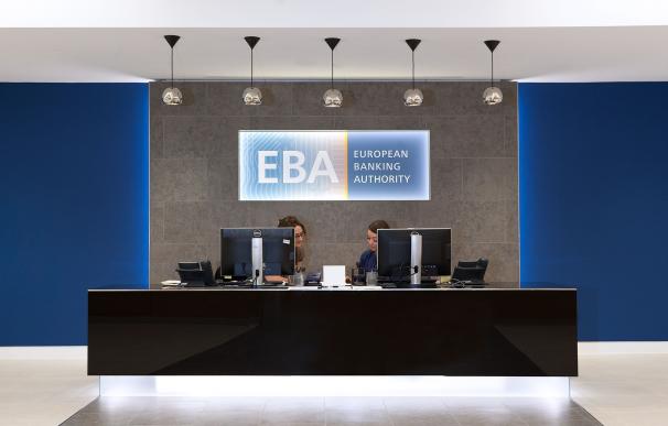 Oficina de la Autoridad bancaria Europea (EBA). Sede de la EBA, logo. EBA (Foto de ARCHIVO) 01/1/1970